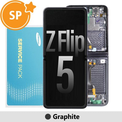 Tecguru-Samsung Galaxy Z Flip5 F731B Screen Digitizer GH82-31827A (Service Pack)-Graphite Tecguru-Samsung Galaxy Z Flip5 F731B Screen Digitizer GH82-31827A (Service Pack)-Graphite